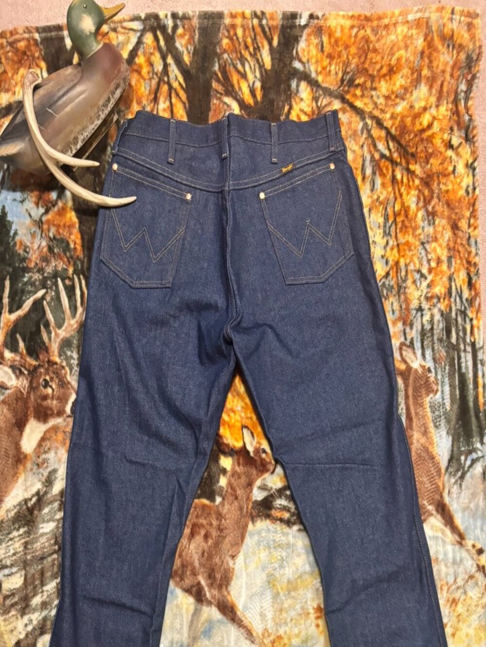 Wrangler 13MWZ Jeans Mens 38x30 Cowboy Cut Dark Rinse Indigo Denim Western 100% - Picture 2 of 3